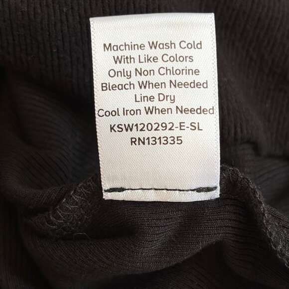 Evereve Zoey Rib Inset Hoodie (Black) - Size Small - Picture 7 of 10